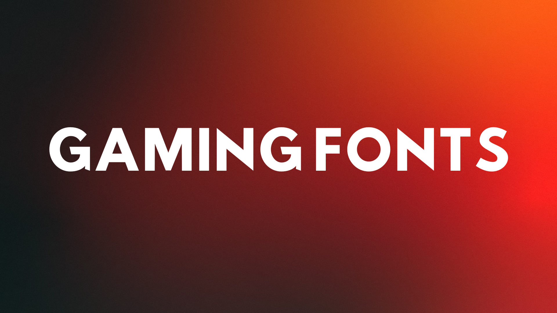 gaming fonts