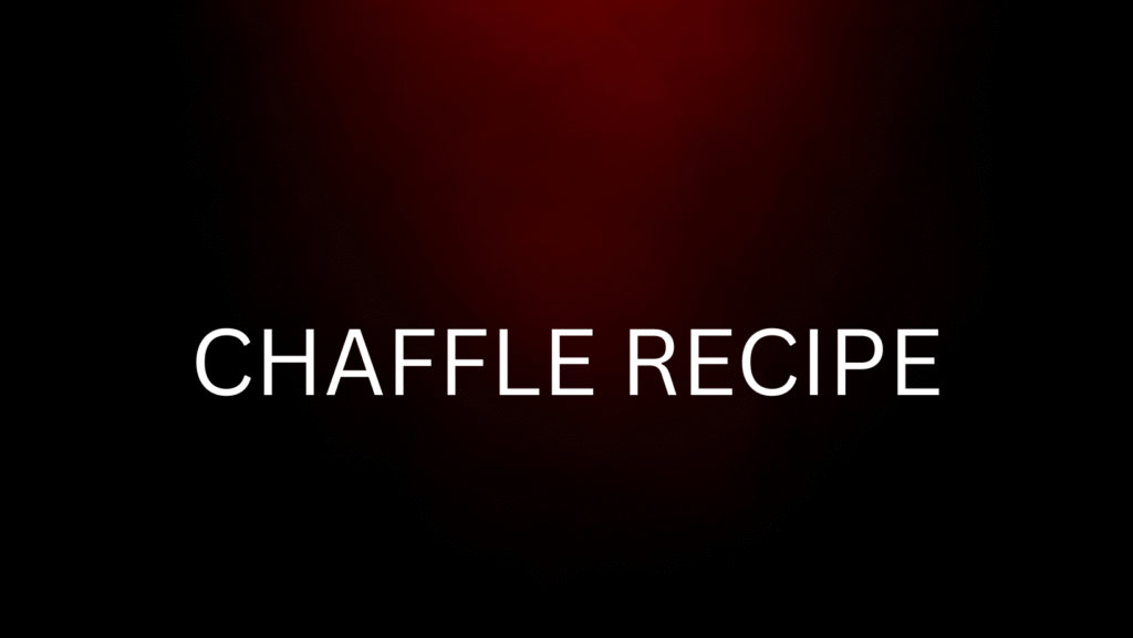 chaffle recipe