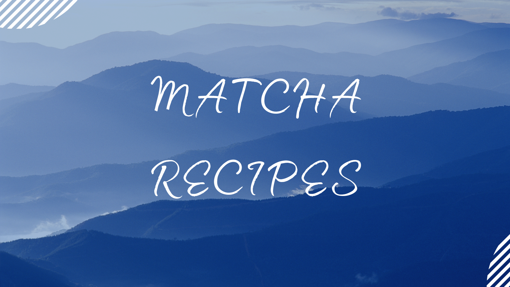 matcha recipes