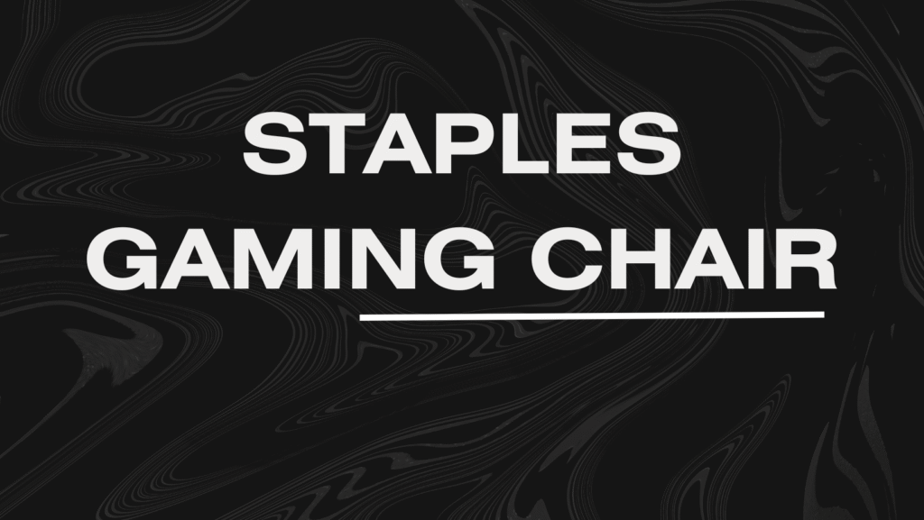 staples gaming chair
