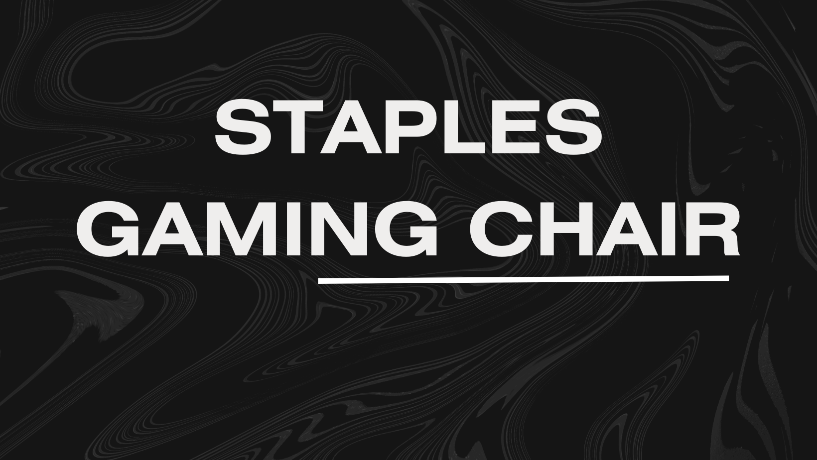 staples gaming chair