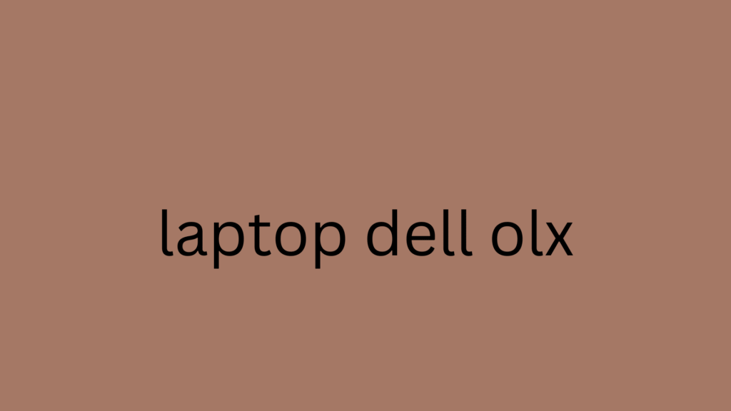 laptop dell olx