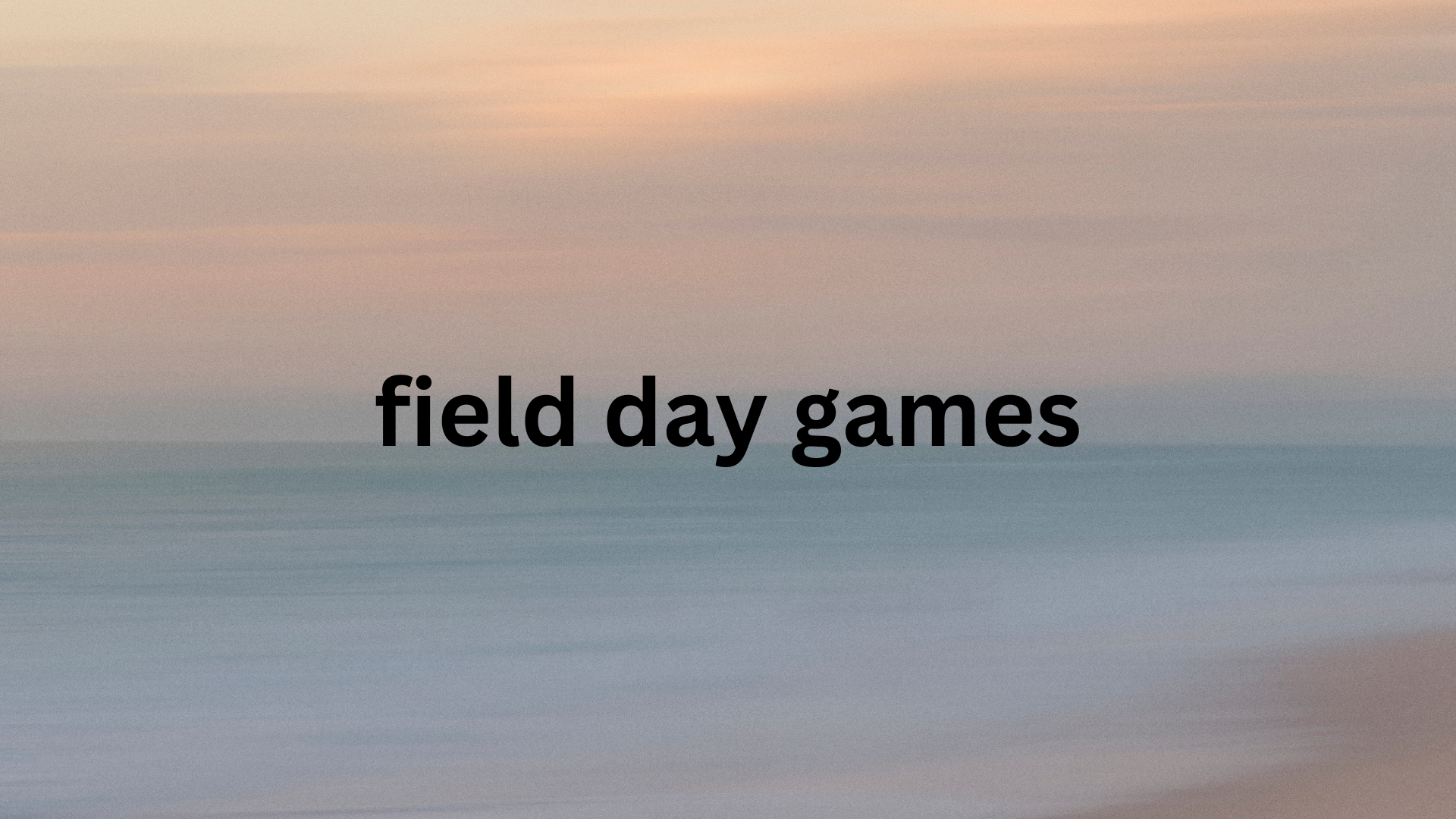 field day games