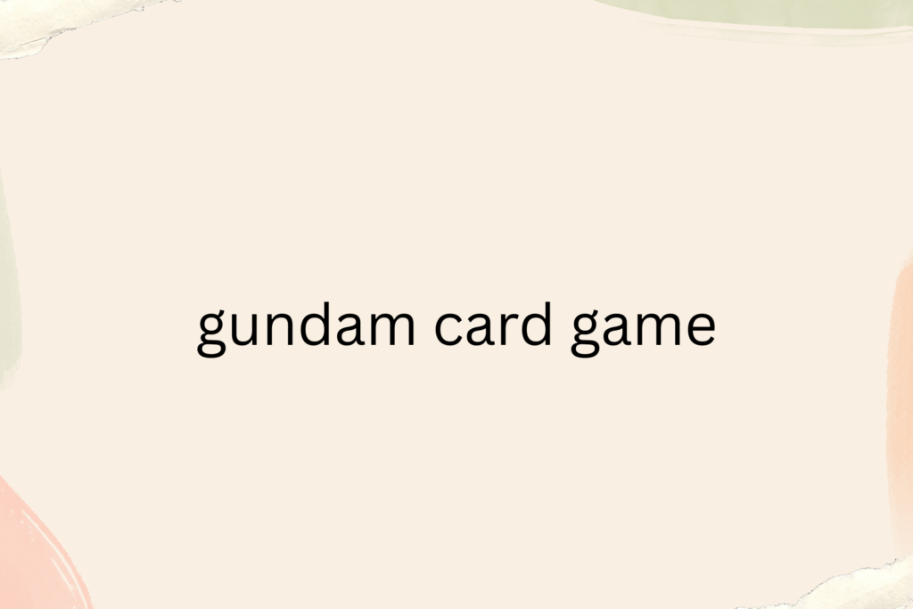 gundam card game