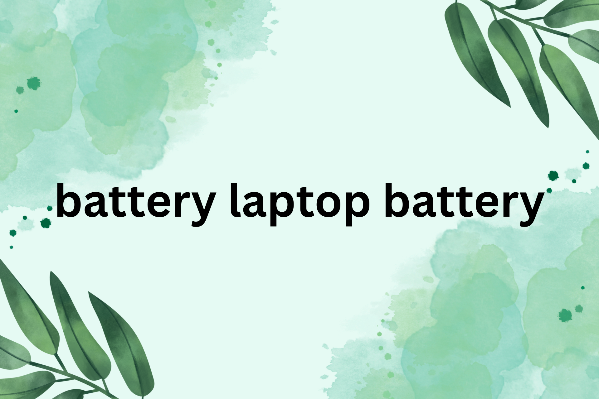 battery laptop battery