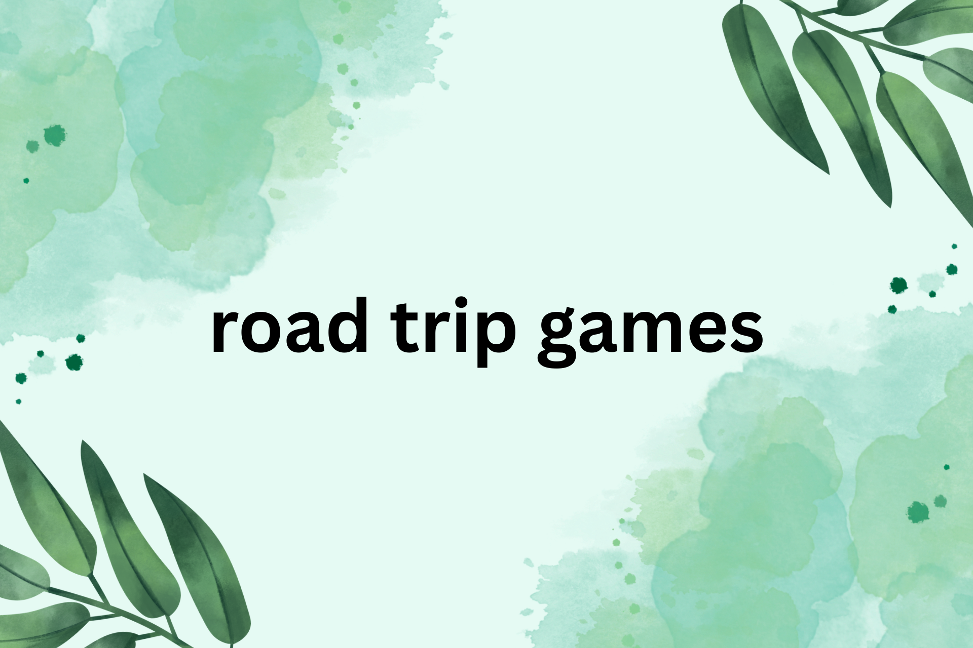 road trip games