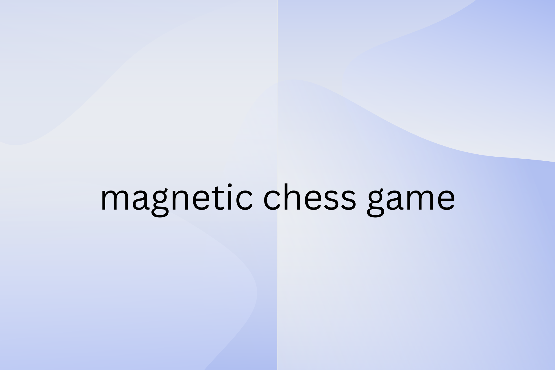 magnetic chess game