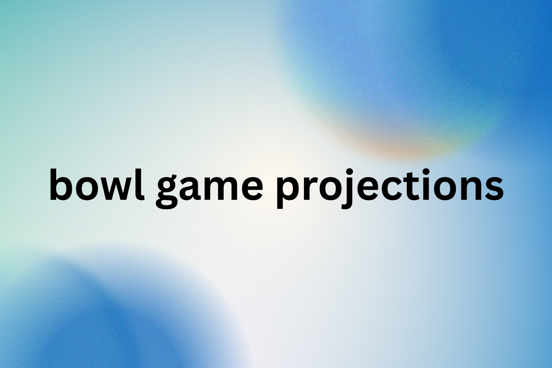 bowl game projections