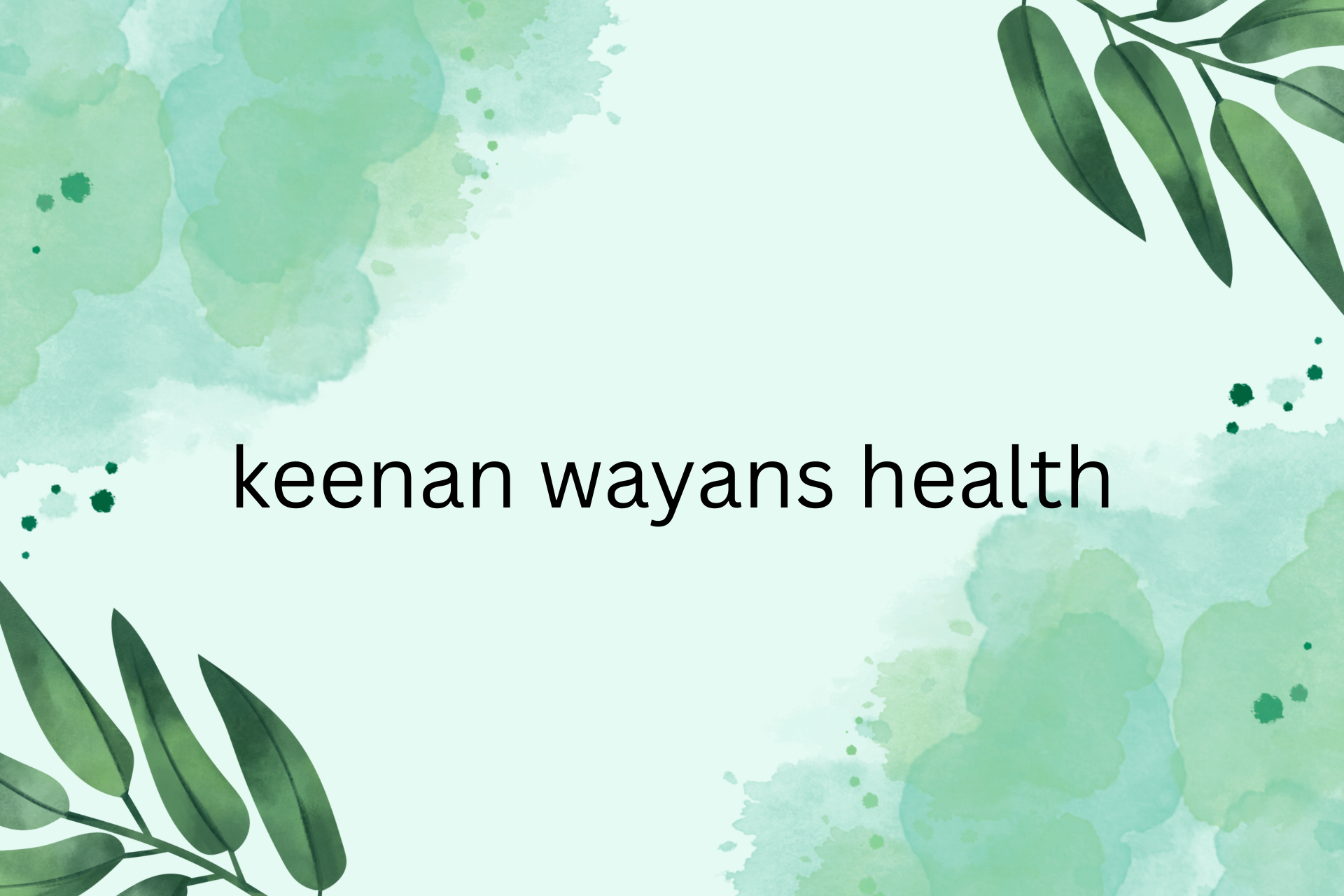 keenan wayans health
