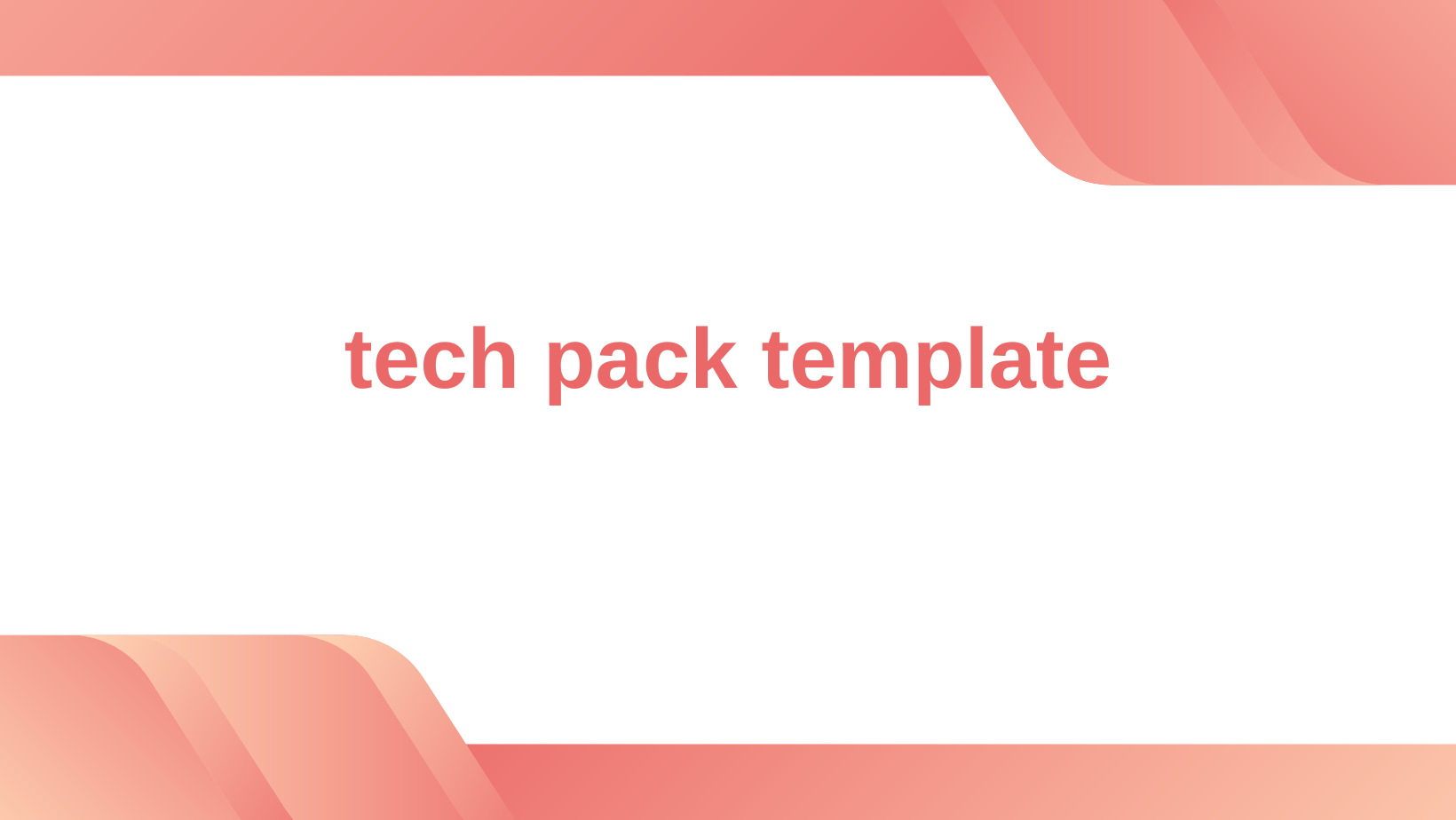 tech pack template