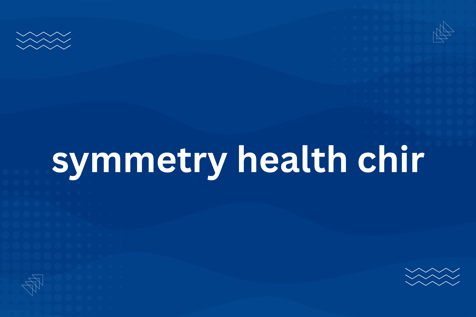symmetry health chir