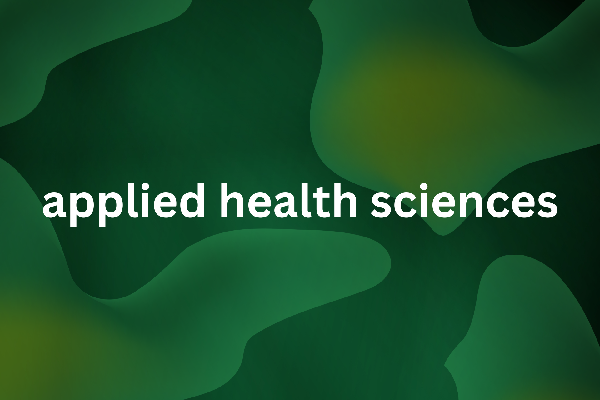 applied health sciences