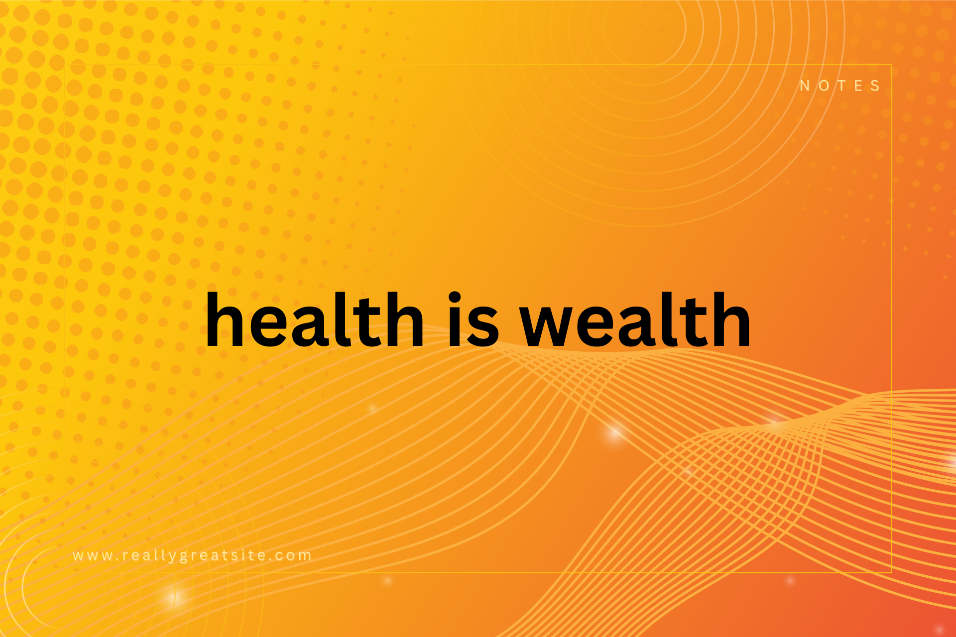health is wealth